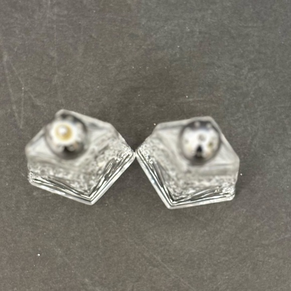 Vintage Clear Cut Crystal Salt & Pepper Made in Japan by Artmark Elegant - Picture 5 of 10